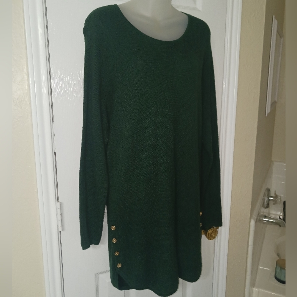 Michael Kors Green Sweater Dress Size